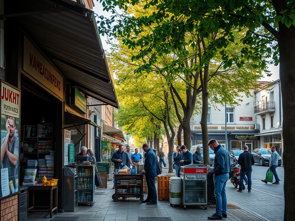 Symboliczna grafika przedstawiająca znak zapytania nad mapą Łaskarzewa, nawiązująca do niepewności inwestycji Polleny