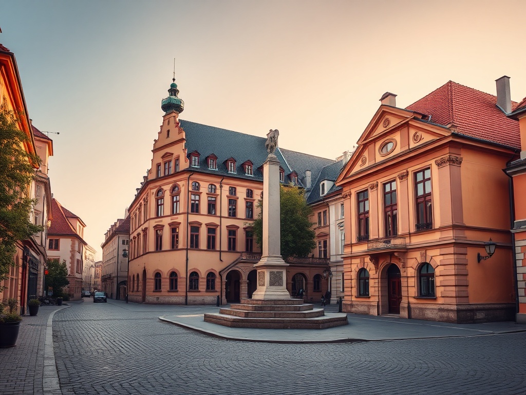 Widok na zabytkowy kościół pw. Świętego Krzyża w Łaskarzewie.